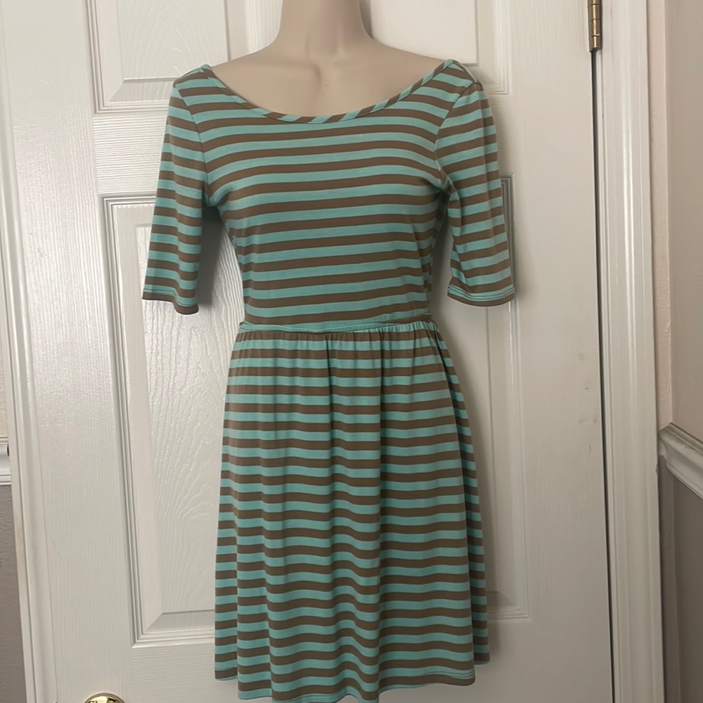 Low Back Striped Dress Size S